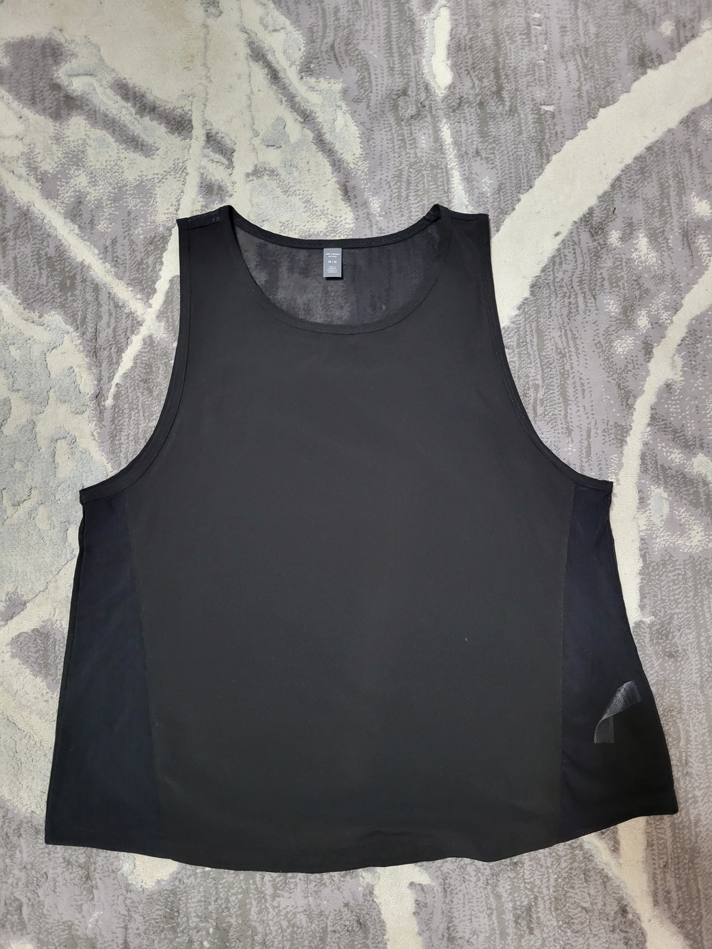 Joe Fresh Black Mesh Women's Athletic Tank Top Size M
